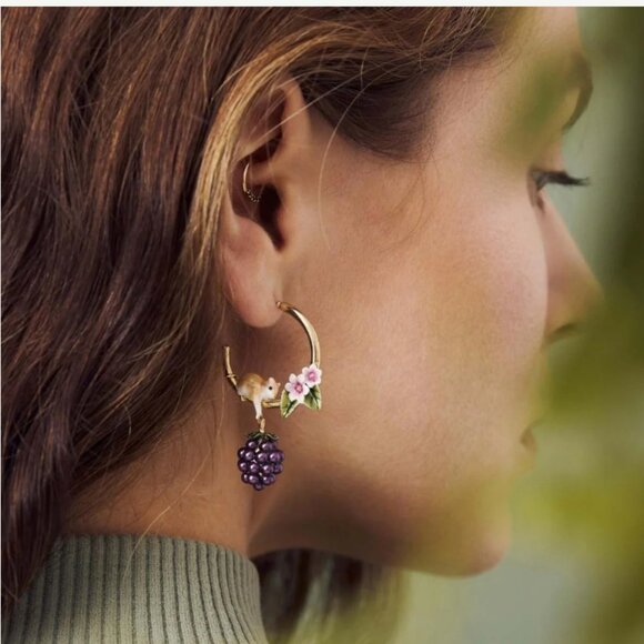 Bill skinner cute  mouse earrings - Picture 2 of 3